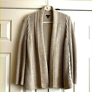 Talbots Cotton Knit Cardigan.  Classic style with shawl collar